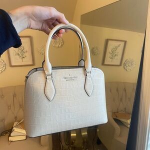 kate spade croc darcy satchel